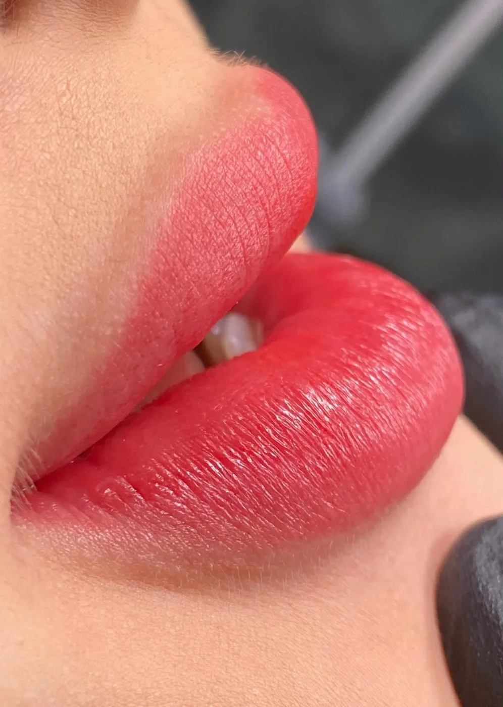 Lip blush permanent makeup result at EPIC Brow & Lips in Chicago